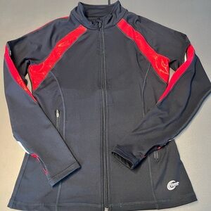 Chasse Performance Metallic Cheer/Dance Warm Up Zip Jacket - Adult Medium